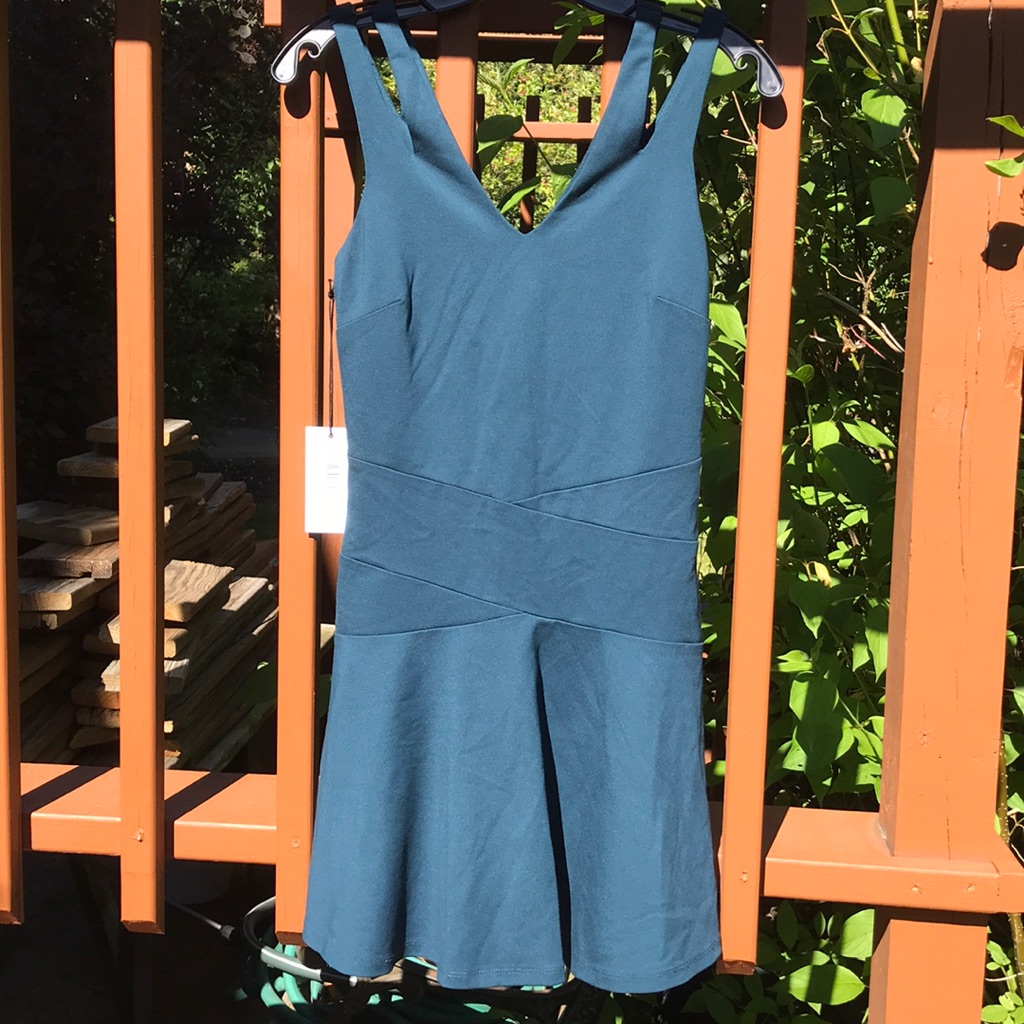 Ali & Jay Blue Fit And Flare Dress